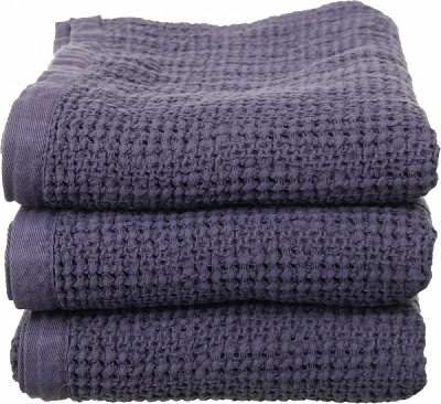 Рушник Rama Stone Wash 70x140 см синій La Nuit