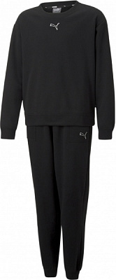 Спортивный костюм Puma LOUNGEWEAR SUIT FL G 67073401 черный