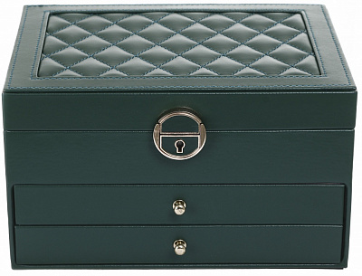 Шкатулка для украшений Chic 23х17х13 зелена