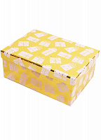 Коробка подарункова прямокутна з подарунками 33х25.5х14.5см 1110