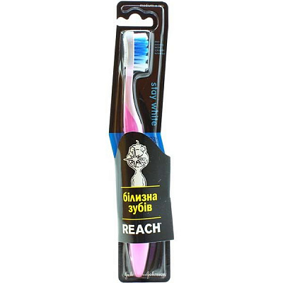 Зубная щетка Reach Stay White жесткая 1 шт.