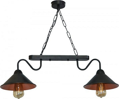 Люстра підвісна Геотон НСБ 02-2х60-994 Марс-2 2xE27 чорний 47887