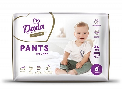 Підгузки-трусики Dada Elite Care 6 XL (15+кг) 34 шт.
