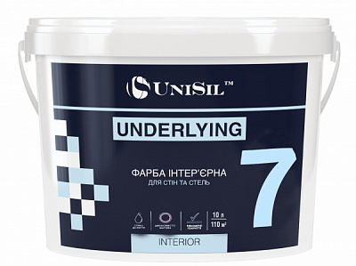 Фарба інтер'єрна латексна UniSil 7 База А шовковистий мат 3,5кг