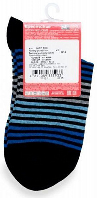 Шкарпетки БЧК CLASSIC 1100 014 р. 23 чорний із синім