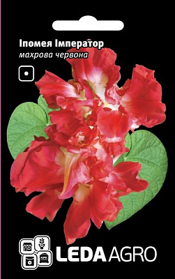 Насіння LedaAgro іпомея Імператор махрова червона 0,2 г (4820119793565)