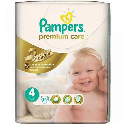 Підгузники Pampers Premium Care Maxi 7-18 кг 24 шт