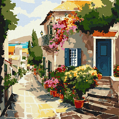 Картина по номерам Дом у моря ©art_selena_ua Ideyka