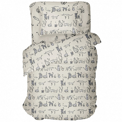 Комплект постельного белья 1.5 CAT STORY мультиколор Luna