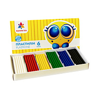 Пластилін восковий 6 кольорів Райдуга-Трейд