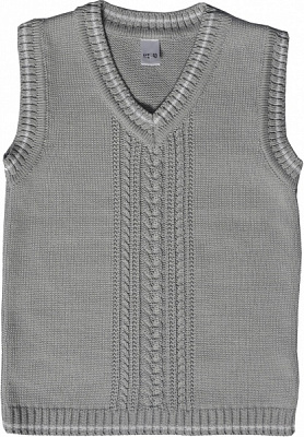 Жилет для мальчика Mari-Knit р.128 серый 713 