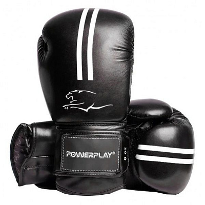 Боксерські рукавиці PowerPlay р. 8 8oz 3016_8 чорний із білим