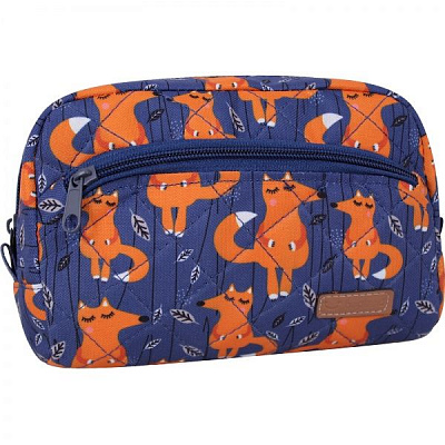 Косметичка Bagland Лисички 1,7 л синий суб.868 (717664) 