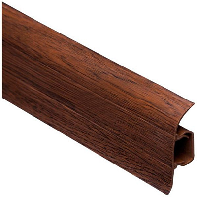 Плинтус ПВХ TIS венге классический 18х56х2500 мм 