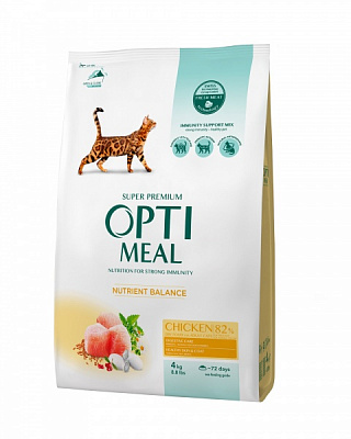 Корм сухой Optimeal Nutrient Balance курица 4 кг