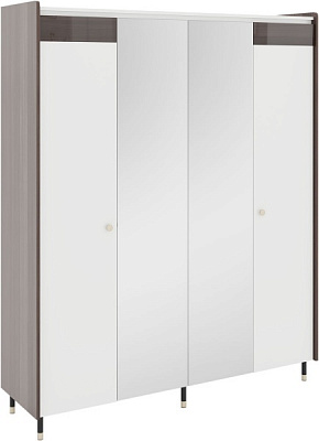 Шафа з дзеркалом 4Д Ліберті попелястий