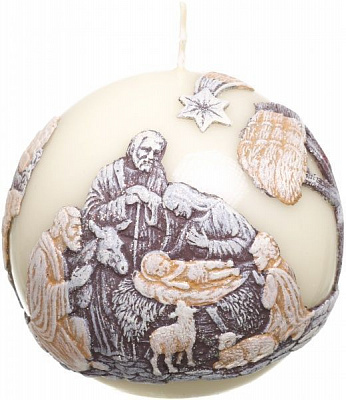 Свічка куля Різдво №1