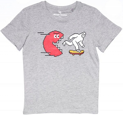Футболка для хлопчиків LINCOLN&SHARKS 2I3907 р.134 сірий меланж