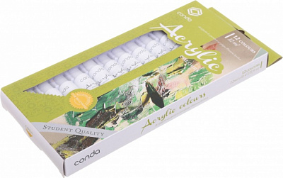 Набір акрилових фарб 12 кольорів 12 мл