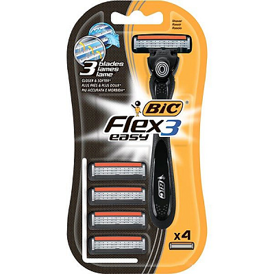 Бритва BIC Flex Hybrid со сменными картриджами 4 шт.