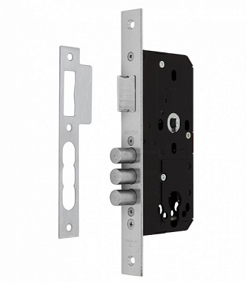 Дверний замок вхідний SANTOS 1-WAY DIN 985 SS UNIV BS55 мм 85 мм нержавіюча сталь