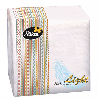 Салфетки столовые Silken 33х33 см 80 шт.