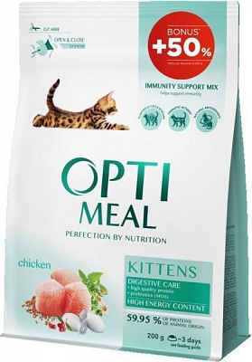 Корм Optimeal курка 200 г+100 г
