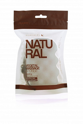 Мочалка масажна Suavipiel помаранчево-біла