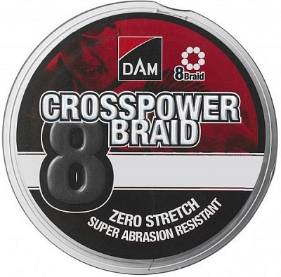 Шнур DAM 110м 0,13мм 7,2кг CROSSPOWER 8-BRAID