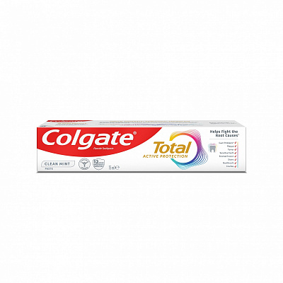 Зубная паста Colgate Total Активная защита Чистая мята 75 мл
