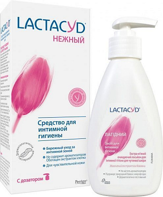 Средство для интимной гигиены Lactacyd Нежный для чувствительной кожи с дозатором 200 мл