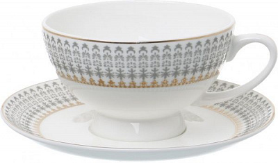 Чашка з блюдцем Luxe 250 мл Fiora