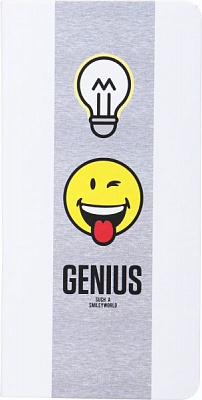 Книга для нотаток Геній 128 аркушів біла Smiley