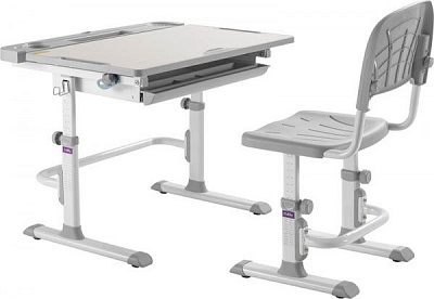 Комплект парта і стілець-трансформер FunDesk Disa Grey