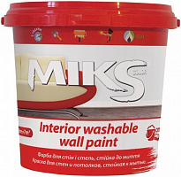 Фарба MIKS Color Washable wall білий 3л 4,2кг
