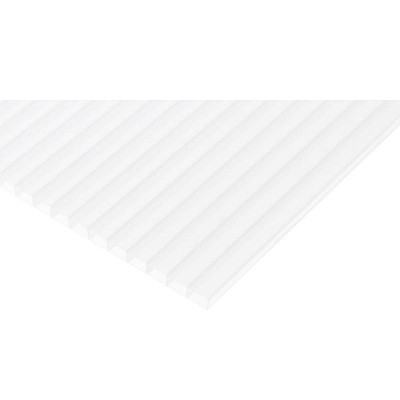 Полікарбонат стільниковий 6 мм 1050х3000 мм прозорий