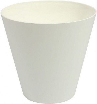 Горщик пластиковий Prosperplast Tubus круглий 3,5л білий (74950-449)
