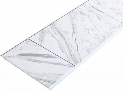 Панель ПВХ Digital print Мрамор белый 7,20x250x3000 мм (0,75 кв. м)