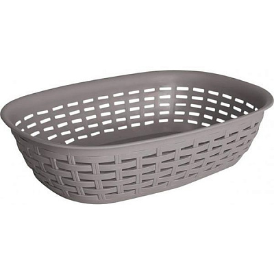 Кошик пластиковий Алеана Ротанг какао 75x215x305 мм