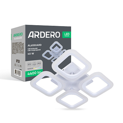 Люстра светодиодная ARDERO Mateo 4xLED-модуль белый AL6550ARD MATEO