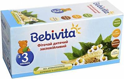 Чай Bebivita Успокаивающий 30 г 4820025490770