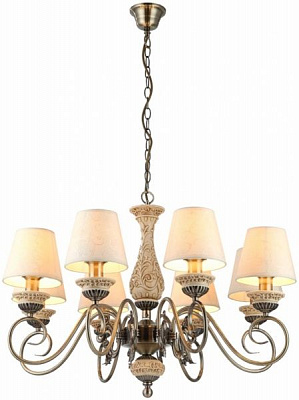 Люстра подвесная Arte Lamp IVORY 8xE14 античная бронза A9070LM-8AB 