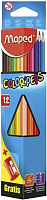 Набор карандашей 12 шт. с точилкой COLOR PEPS Maped