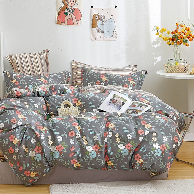 Комплект постільної білизни Герань різнокольоровий Homeline