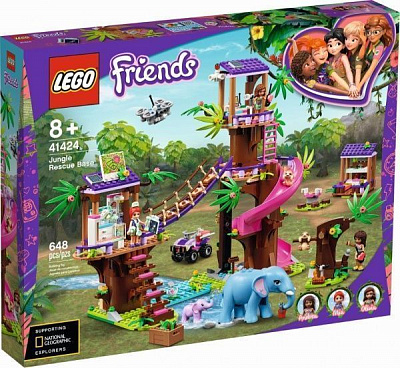 Конструктор LEGO Friends Спасательная база в джунглях 41424