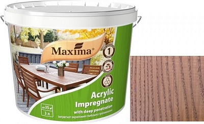 Імпрегнат Maxima акриловий глибокого проникнення тік натуральний мат 3 л