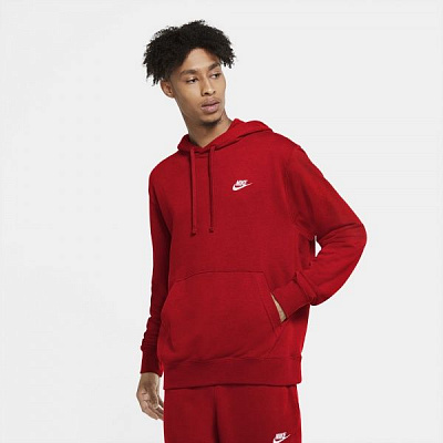 Джемпер Nike M NSW CLUB HOODIE PO FT CZ7857-657 р. S красный