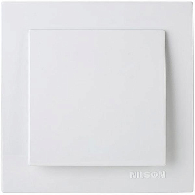 Выключатель одинарный Nilson Thema белый