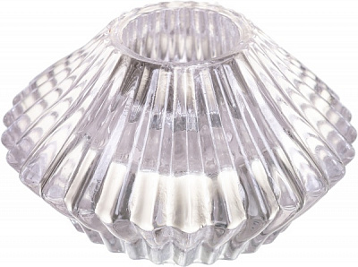 Свічник Royal 7,5х7,5х4,3 см прозорий