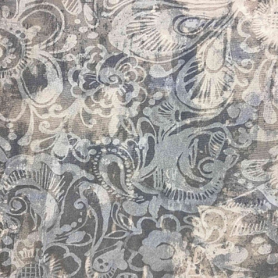 Серветка La Nuit PARIS Вензель графіт 40x40 см